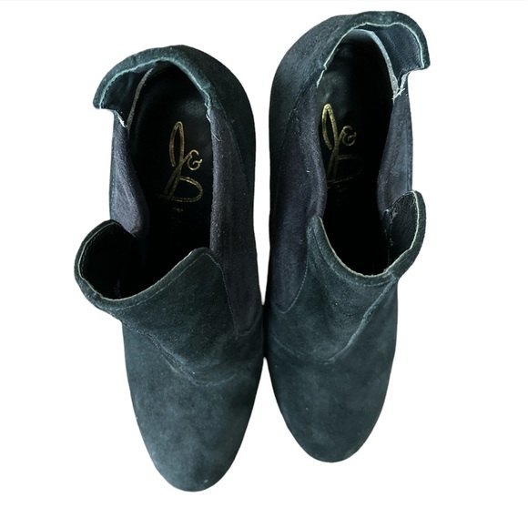 Joan & David Suede Platform Stiletto Heels Booties, Size 5M - Picture 5 of 7